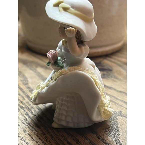 Kelvin 1963 Month Of June Bloomer Girl Figurine Signed 4” Delightful - Picture 9 of 9